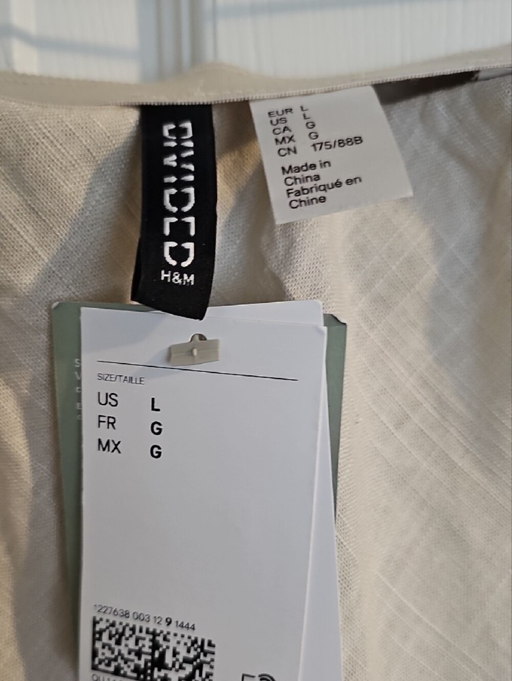 H&M Beige Linen Maxi Slip Skirt - Picture 2 of 4